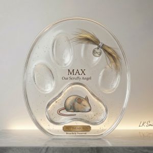Paw Print Resin Pet Memorial